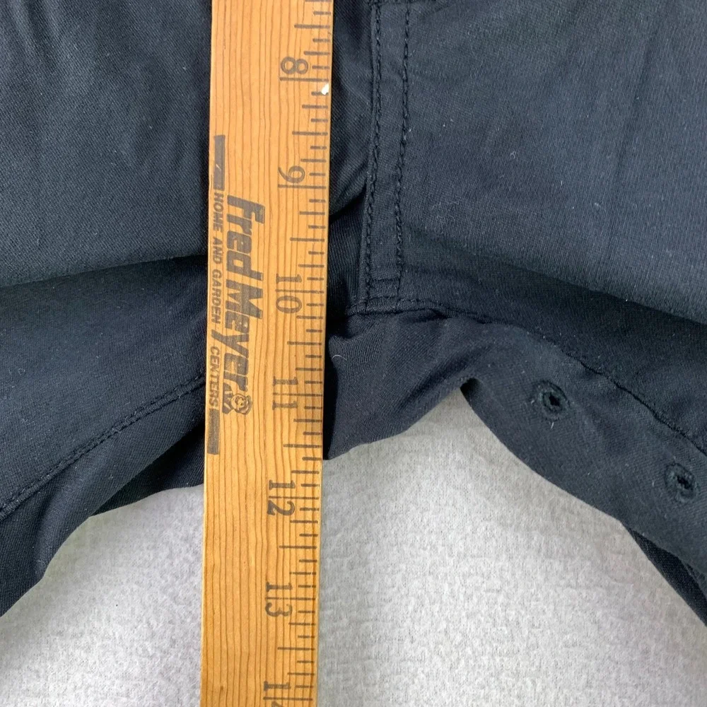 prAna Zogger Pants Mens 35x30 Black Hiking Cargo Outdoor Belted Tech Performance